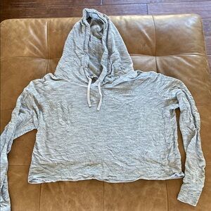Gray Athleta Women's Hooded Top